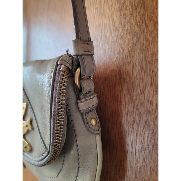 Marc By Marc Jacobs 2 piece Bird Petal To The Metal CrossBody Pouchette Gray - Picture 5 of 11